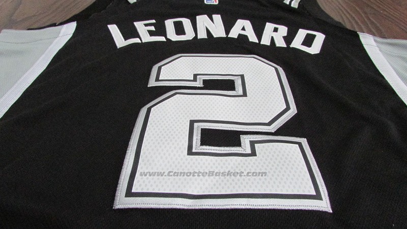 Maglia Bambino San Antonio Spurs Kawhi Leonard #2 2017-18 Nero